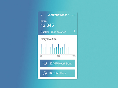 dailyui #041 Workout Tracker dailyui 041 workout tracker