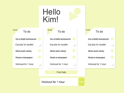 dailyui #042 ToDo List