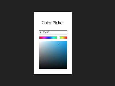 dailyui #060 Color Picker dailyui 060 color picker