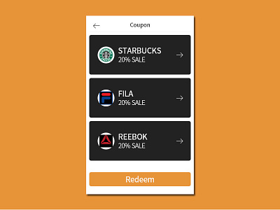dailyui #061 Redeem Coupon