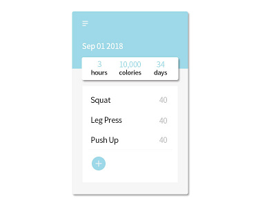 dailyui #061 Workout of the Day dailyui 061 workout of the day