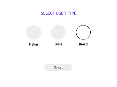 dailyui #064 Select User Type