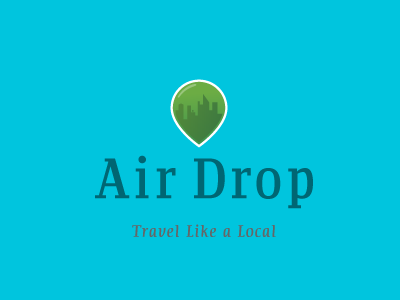 AirDrop flag icon slab serif travel