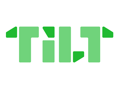 Tilt Wordmark branding logo startup tech