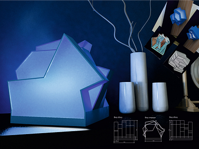 LED Wireless lamp design industrial design light design