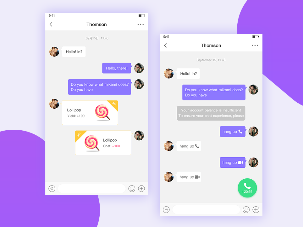 Chat Page Design by GrayYu on Dribbble