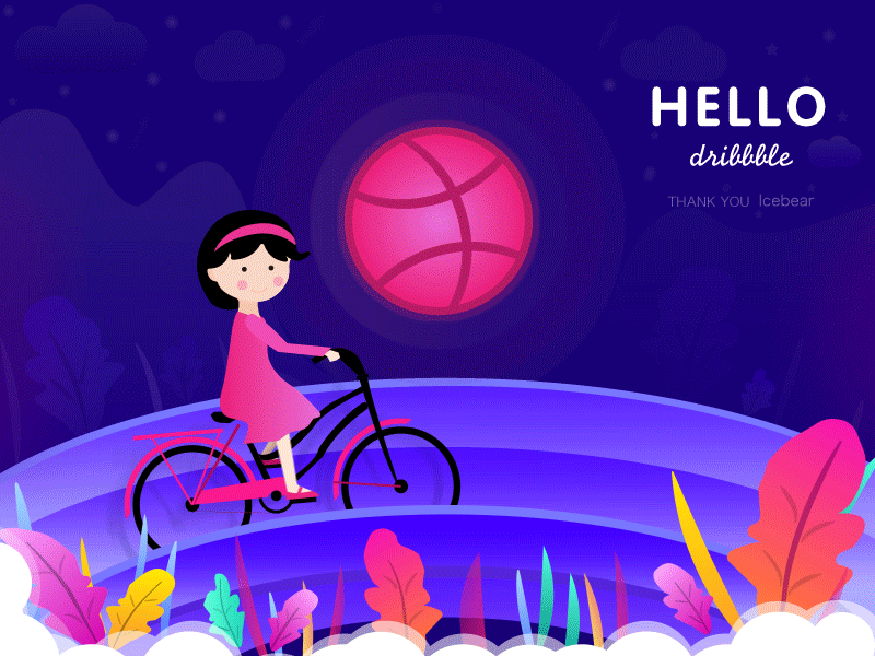 Hello Dribbble！ 图标 插图