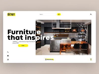 Furniture Company Website's design