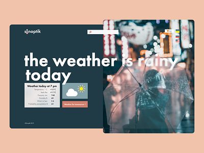 Weather Website design sinoptik ui ux weather weather app weather forecast webdesign website design