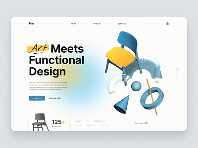 Furr • Furniture Website furniture minimal ui user interface web design