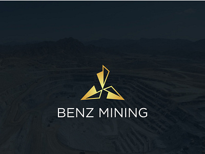 benz gold mining ( unused ) brand branding design environmental icon illustration logo logo design logo design concept vector