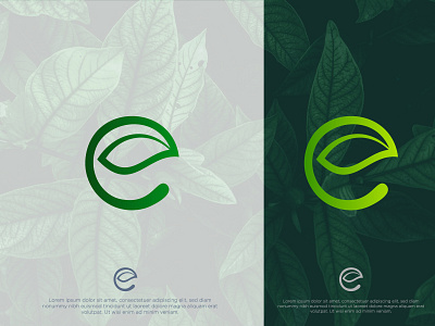 e eco ( UNUSED )logo concept brand branding design eco icon illustration logo logo design vector