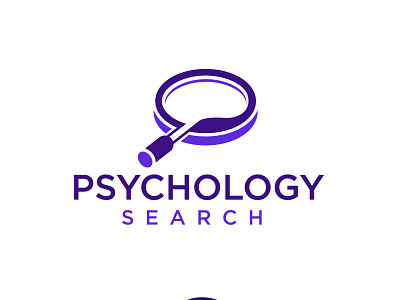 PSYCHOLOGY search logo brand branding design desing icon illustration logo logo design logo design concept vector