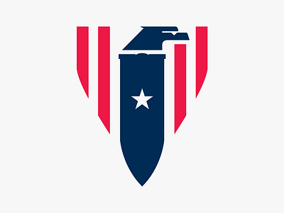 SEC/AM brand branding bullet eagle flag logo usa vector