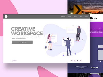 Landing Page for Co-working Space