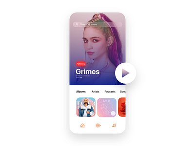 Music Concept App Design