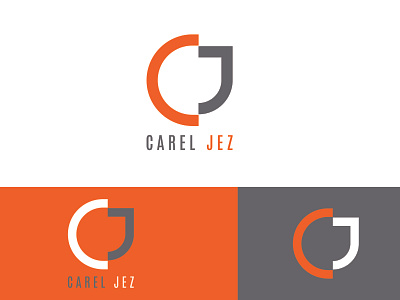 CAREL JEZ branding design flat logo minimalist logo modern type unique vector