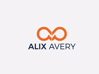 ALIX AVERY branding design flat logo minimalist logo modern type unique vector