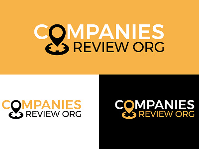 COMPANIES REVIEW branding design flat logo minimalist logo modern type unique vector