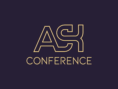 Ask conferance minimalist logo