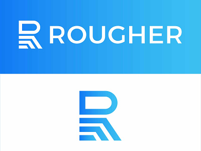 Rouger branding flat minimal minimalist logo modern r letter r logo unique