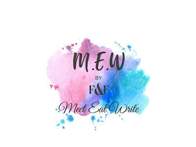 Mew By F F 3 design minimalist logo modern type unique vector water color