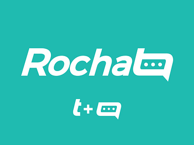 Rochat chatting clean creative flat logo minimalist minimalist logo modern type unique vector