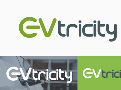 EVtricity minimalist logo electric