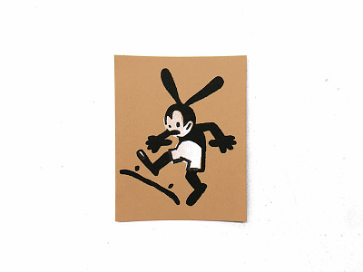 110 fleischer illustration oswald risograph skateboarding