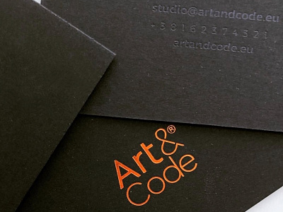 Art and Code exclusive with compliments cards