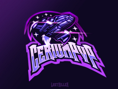 Ceriumpvp cartoon esports gaming illustration logo mascot spaceship sports team