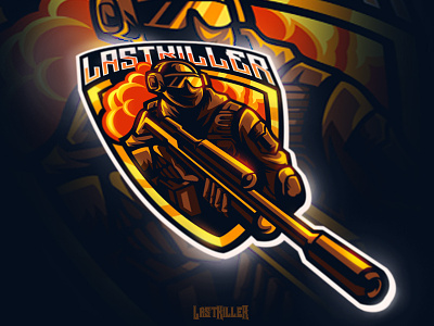 lastkiller cartoon esports gaming illustration logo mascot shooter snipers sports team twitch