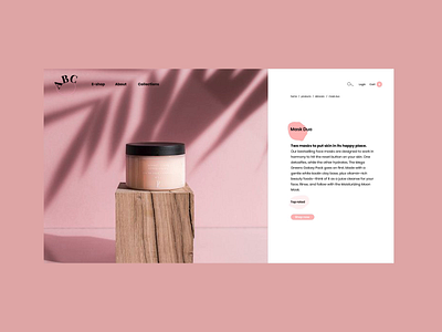 ABC Beauty animation design interaction interface ui ux web website