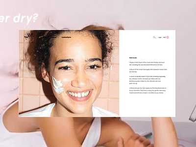 ABC Beauty animation art design interaction interface minimal ui ux web website