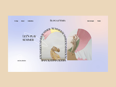 Lookbook Maria UI animation design gradient interaction interface ui web webdesign website
