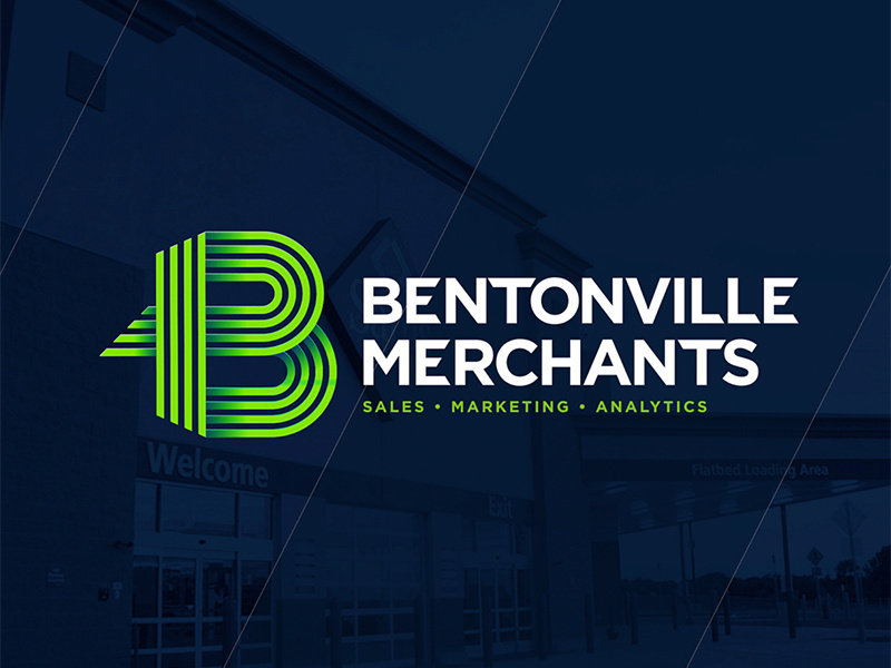 Bentonville Merchants Logo icon data retail marketing branding logo