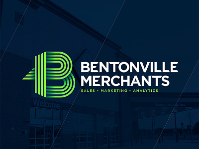 Bentonville Merchants Logo branding data icon logo marketing retail