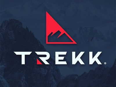 Trekk Logo backpacking branding camping icon logo marketing mountains outdoors