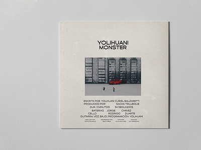 Yolihuani Monster Single Ep album art album artwork album cover art direction music design