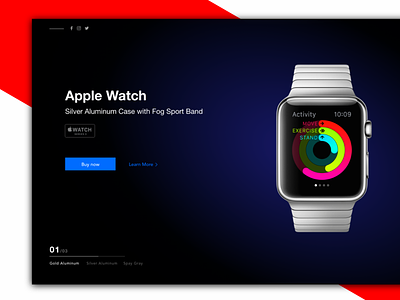 Apple Watch | Homepage animation applewatch branding homepage landingpage ui ui ux design uiuxdesign