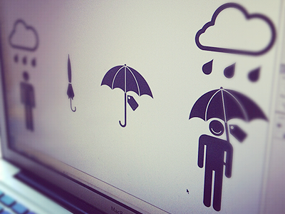 Useful ideas icon design cloud design icon ideas illustrations productmanager rain tag umbrella useful