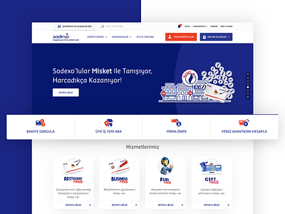 Sodexo Avantaj interface responsive sodexo ui user experience design user interface design ux web design