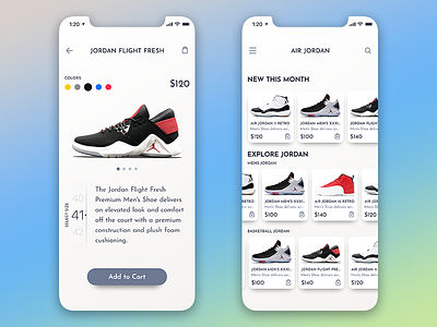 Shop app app cards ios iphone jordan mobile shop