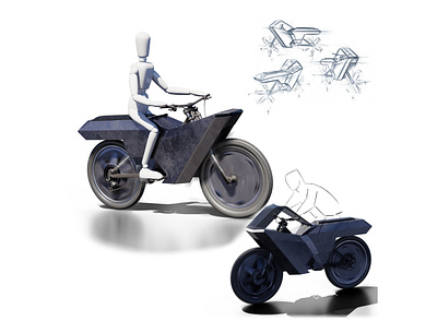 e-Bike Design 3d alias autodesk bike blender blender3d design design art design sketch designer electric industrial industrial design industrialdesign modelling motorbikes product product design product designer sketch