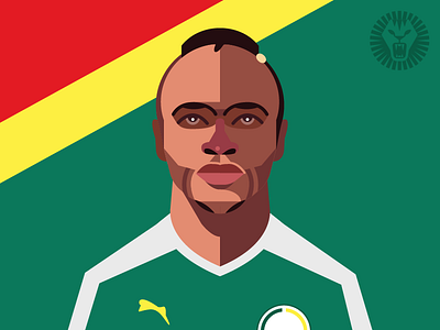 Senegal National Team 2018 football illustration mundial portrait russia world cup