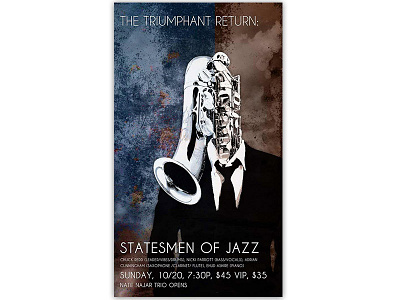 Statesmen Of Jazz art avant garde jazz music poster