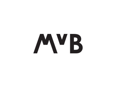 M v B bold design fashion fashionista initials