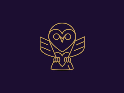 An owl animal bird knowledge owl purple