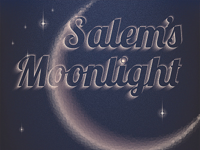 Salem's Moonlight: Detail Typography art deco beverage dark libation deco design drink graphic design halloween poster vector vector artwork