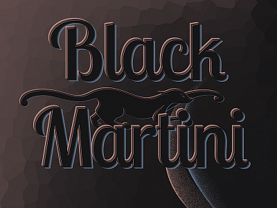 Black Martini: Detail Typography art deco beverage dark libation deco design drink graphic design halloween poster vector vector artwork